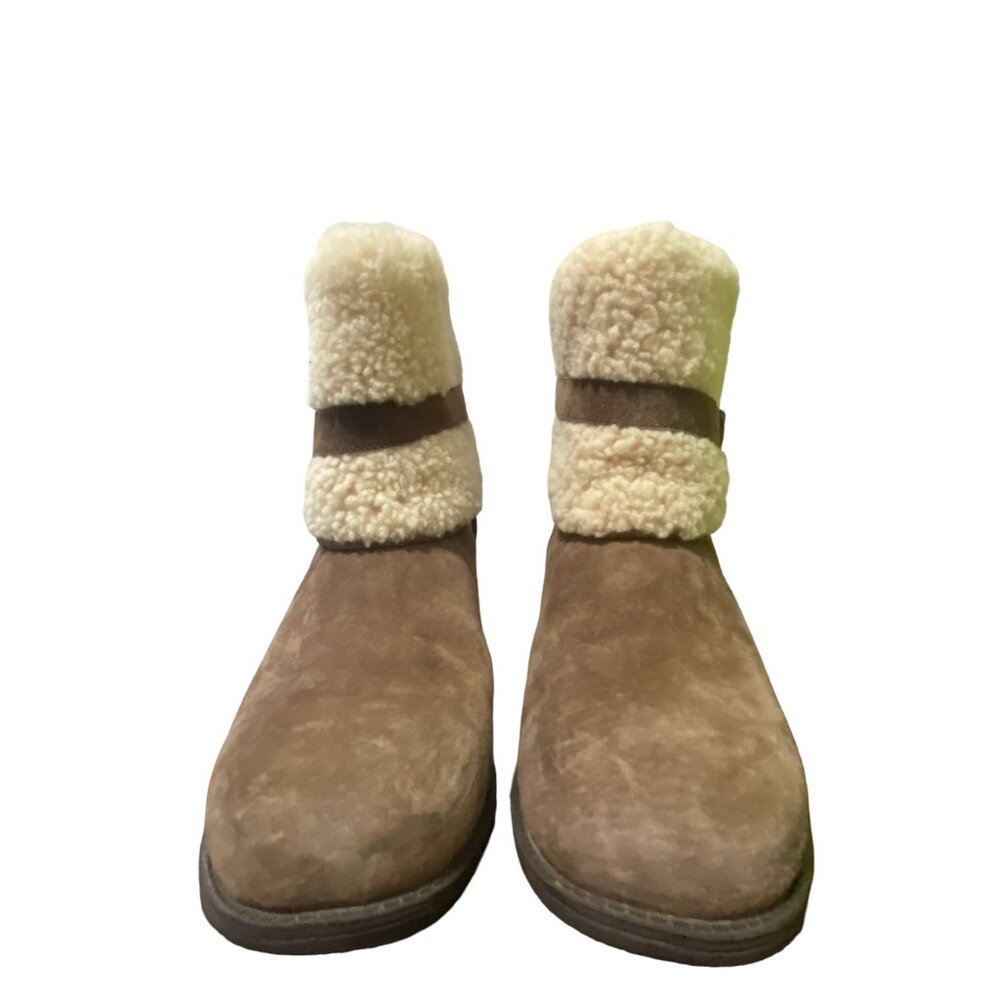 UGG Blayre II Brown and Cream Shearling Boots Women’s 9 - Picture 2 of 6